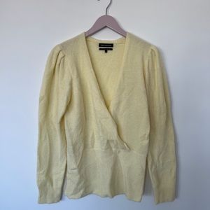 Something Navy Yellow Wool Sweater